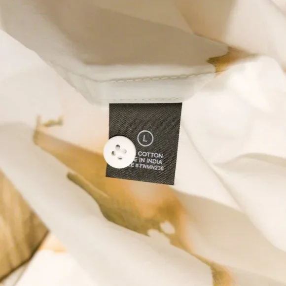 White and Gold Men's Shirt - Picture 9 of 9